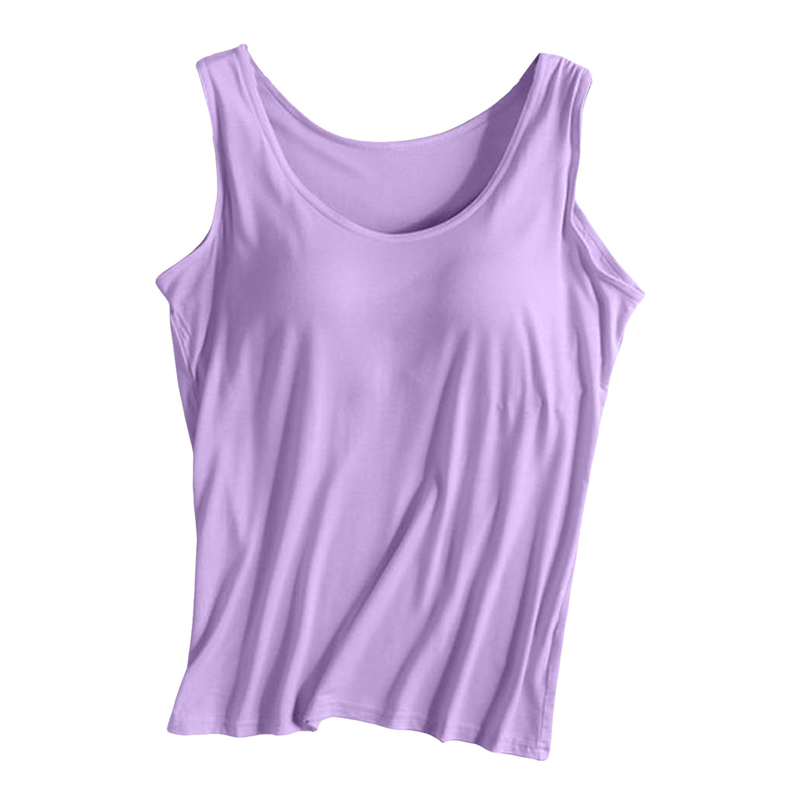 thumbnail image 4 of Camiseta sin mangas con tirantes y relleno en el pecho, sin aros, para yoga y deporte - Poliéster, diseño acanalado, adecuada para ocasiones deportivas informales., 4 of 4